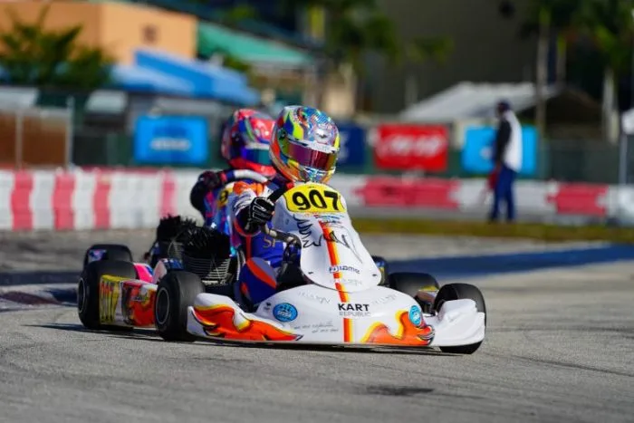 Arias Wins Two Back To Back Races in The Superkarts! USA Winter Series