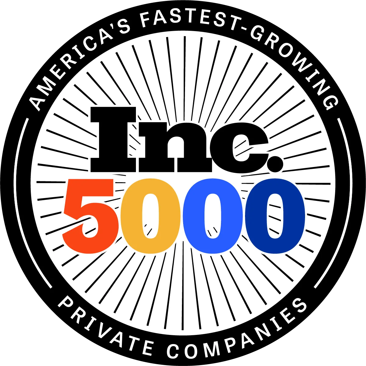 Inc. 5000 fastest growing private companies medallion