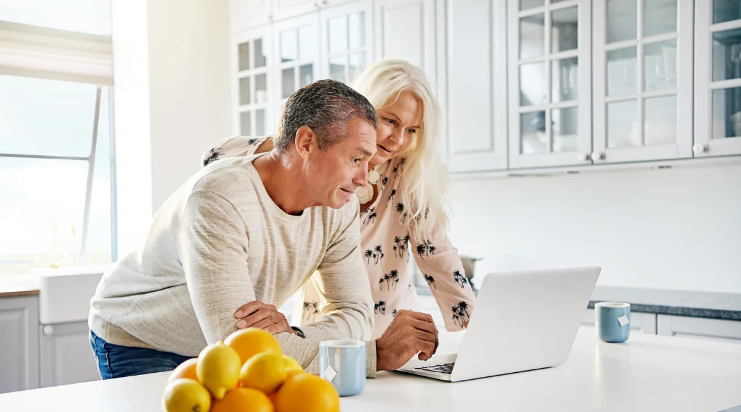 couple taking a look at their 401k plan 