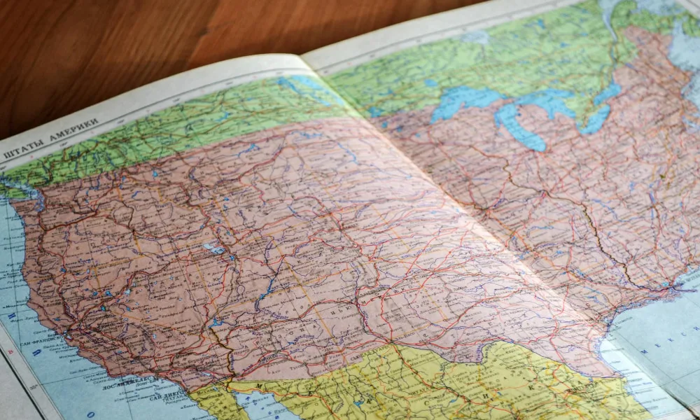 Map of US to show Social Security Taxes by State