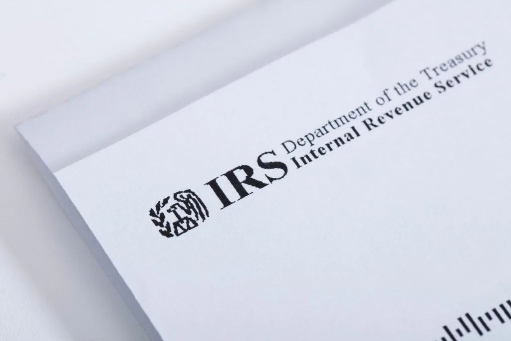 Letter from the IRS