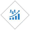 Icon of a chart going up