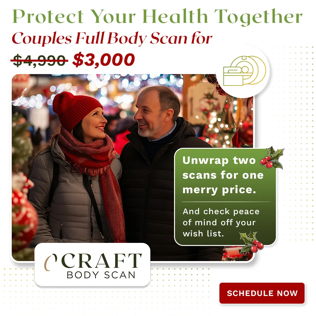 Holiday two for $3,000 Craft Body Scan promotion
