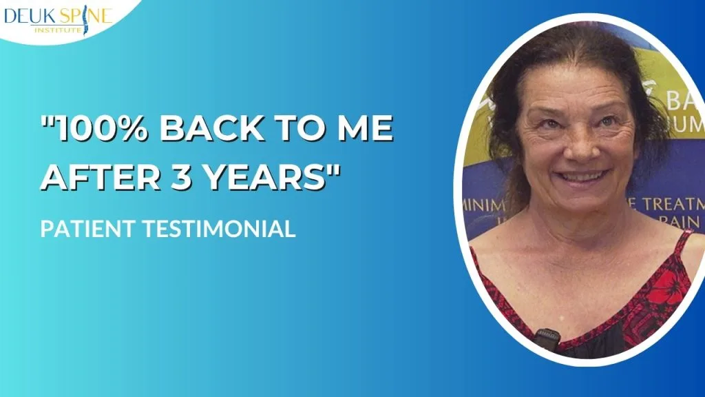 Hawaii Patient: Back and Neck Fixed With The DLDR® & Cervical Fusion