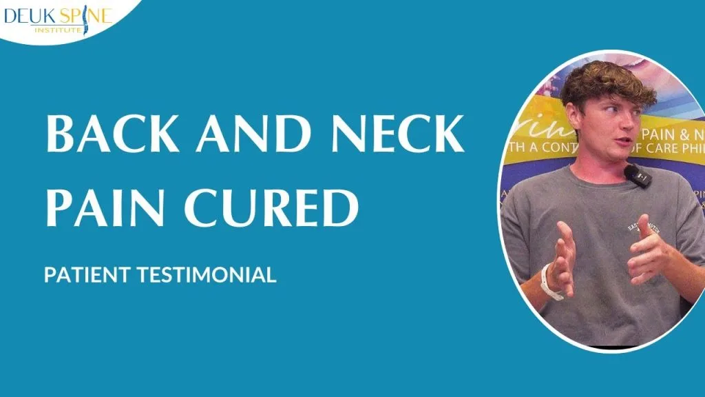 SC Patient Returns: Neck Fixed Last Year, Back Fixed Today