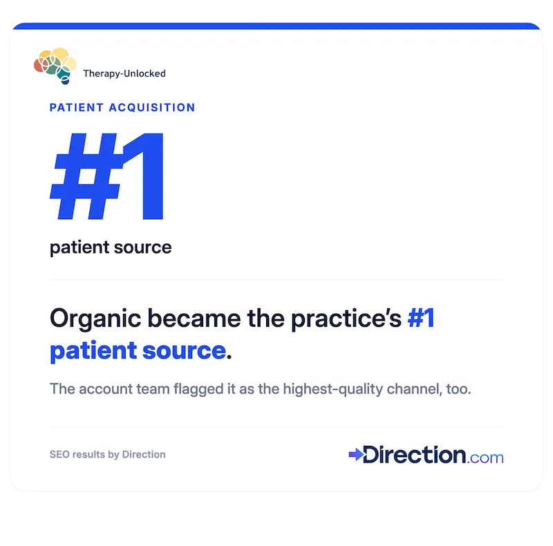 therapy unlocked SEO results.