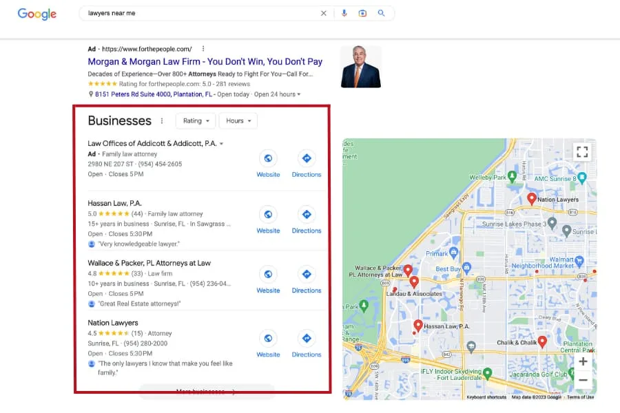 Google Map Pack