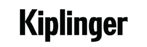 The image shows the word "Kiplinger" in bold black letters on a white background.