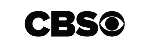 The image shows the CBSO logo in black, with a stylized eye symbol.
