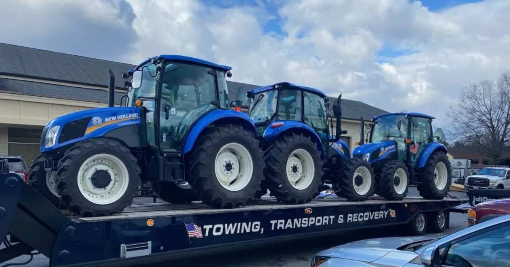 flatbed towing for farming tractors