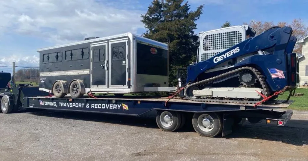 flatbed trailer towing