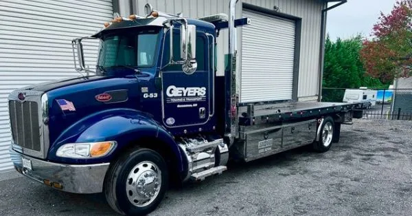 Geyers tow trucks on duty