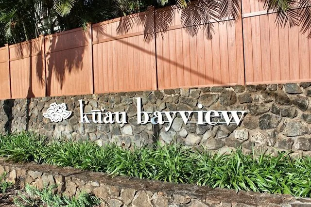 The Entrance to Kuau Bayview off Hana Highway