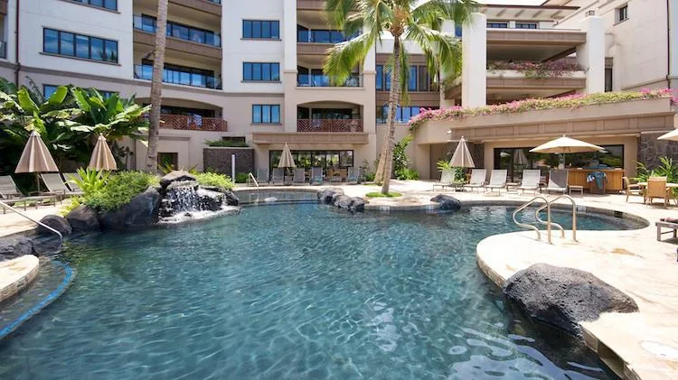 Wailea Beach Villas Condos For Sale 1 The pool area by the Penthouse Building of Wailea Beach Villas