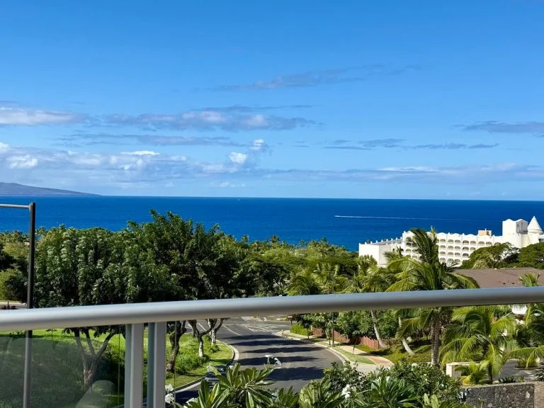 Ocean view from Makalii at Wailea condo community