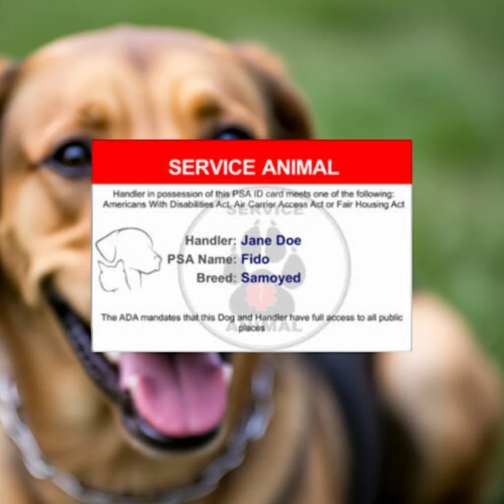 Service Animal ID Card