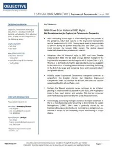Technology Industry Report Engineered Components Transaction Monitor