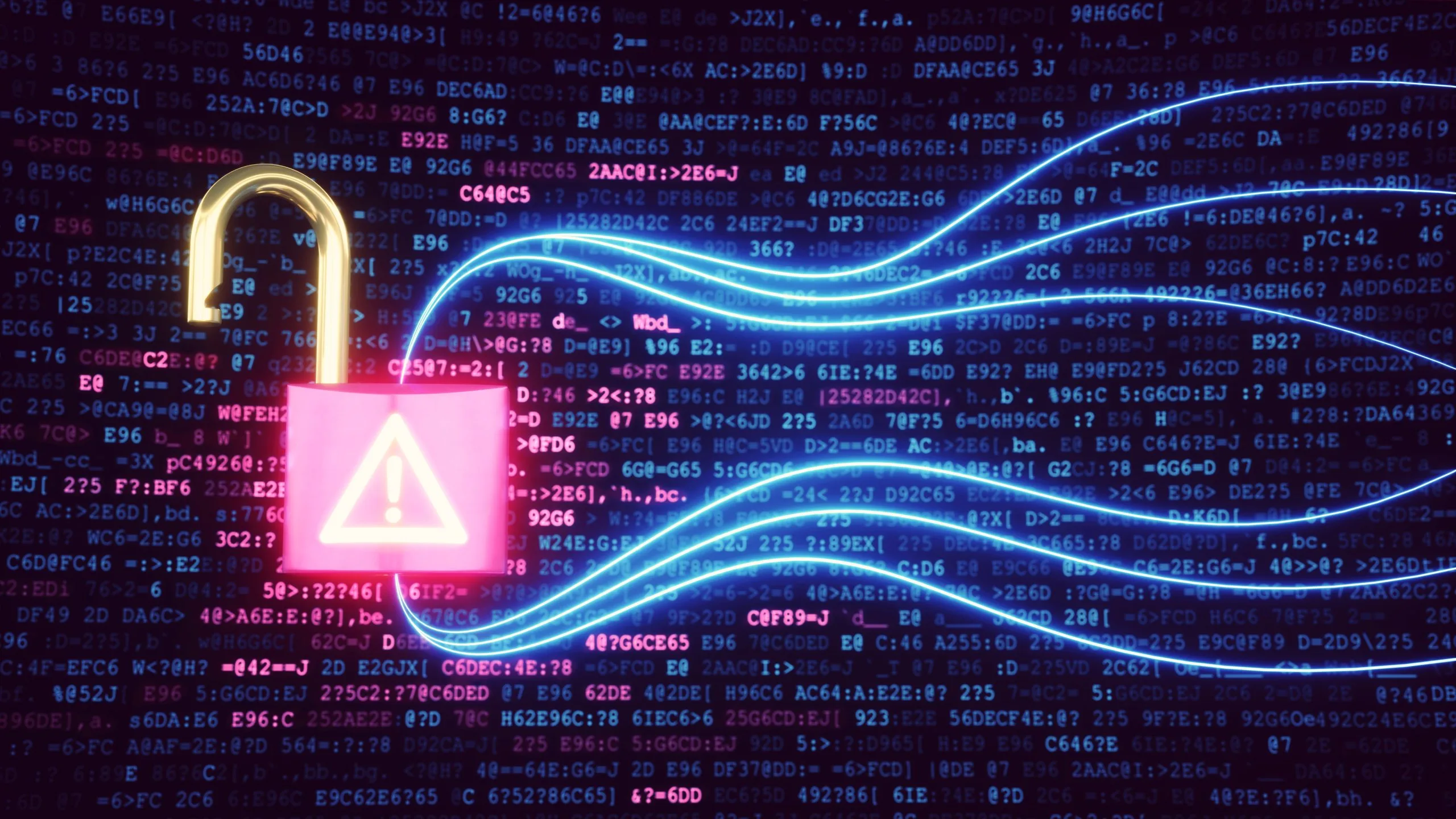 Website security concept and protection of data when you use a VPN