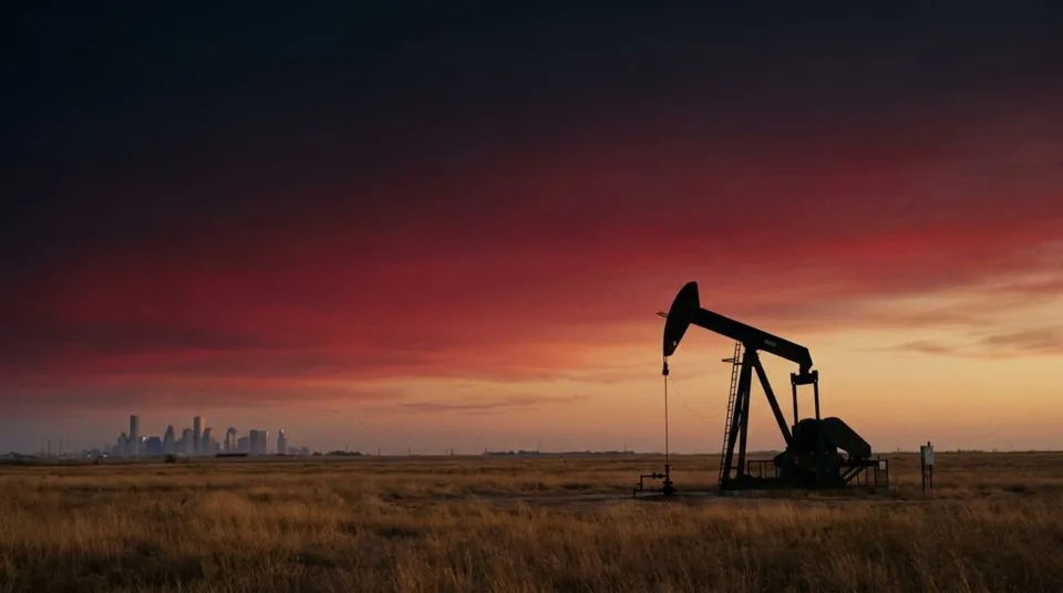 401(k) rollover to IRA guide for oil and gas professionals with pumpjack and Houston skyline