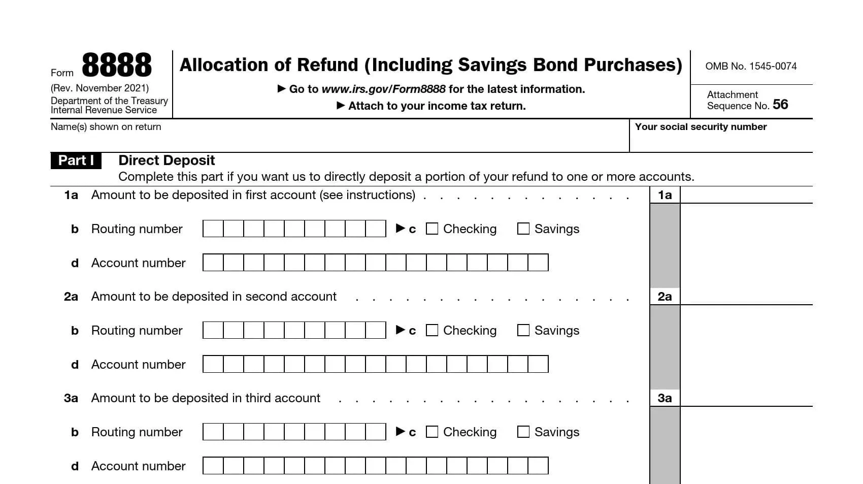 IRS form 8888