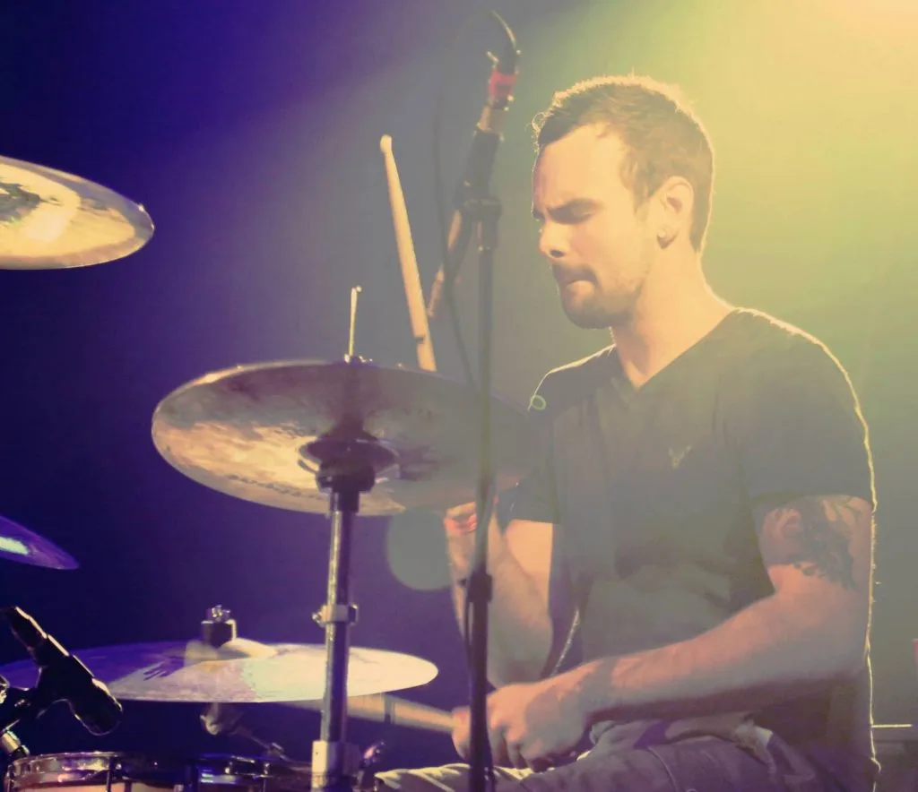 bailey kercheval playing drums