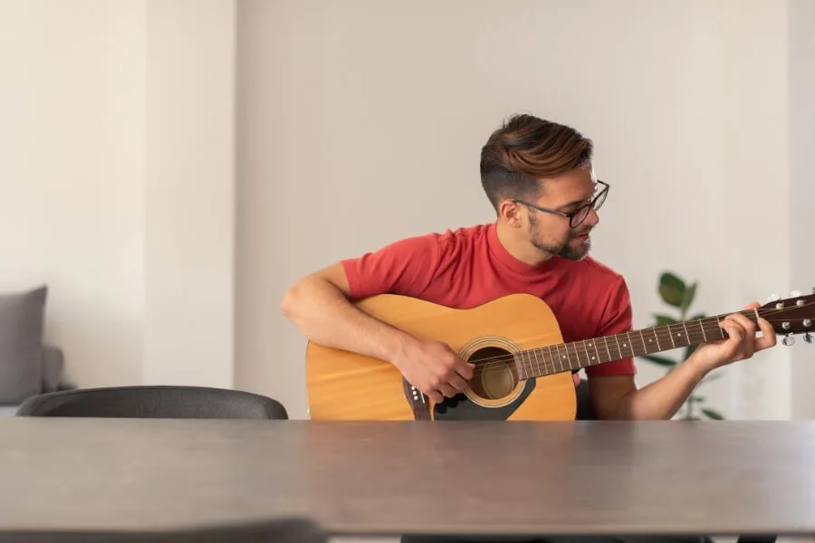 Man playing guitar