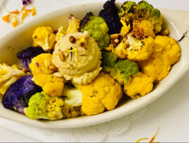 back porch cafe plant-based carnival cauliflower